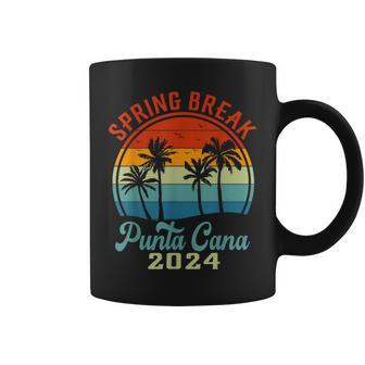 Punta Cana 2024 Spring Break Family School Vacation Retro Coffee Mug - Monsterry DE