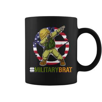 Purple Up Military Brat Dabbing Boys Military Child Month Coffee Mug - Monsterry CA