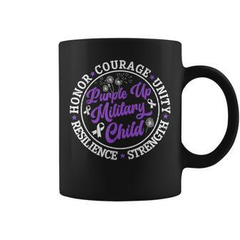 Purple Up Military Child 2024 Honor Courage Unity Dandelion Coffee Mug | Mazezy