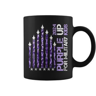 Purple Up Month Of Military Child Usa Ocp Camo Flag 2024 Coffee Mug - Monsterry DE
