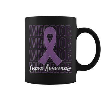 Purple Ribbon Lupus Warrior Lupus Fighter Lupus Awareness Coffee Mug | Mazezy