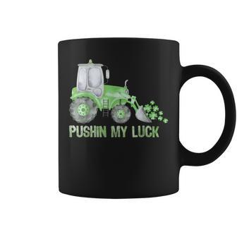 Pushing My Luck Construction Worker St Patrick's Day Boys Coffee Mug - Thegiftio UK