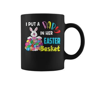 I Put A Baby In Her Easter Basket Pregnancy Announcement Coffee Mug | Mazezy