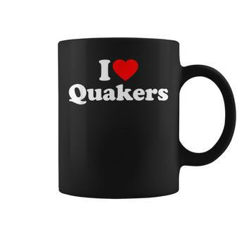 Quakers Love Heart College University Alumni Coffee Mug | Crazezy