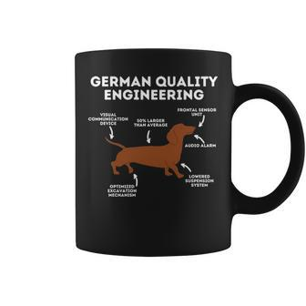 Quality German Engineering Dachshund Lover Wiener Dog Coffee Mug | Mazezy
