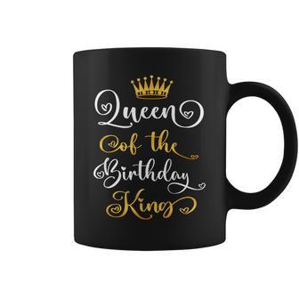 Queen Of The Birthday King Bday Party Coffee Mug | Mazezy
