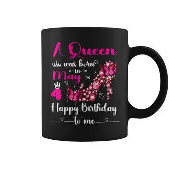 A Queen Was Born On May 4 4Th May Birthday Party Pink Coffee Mug - Monsterry UK