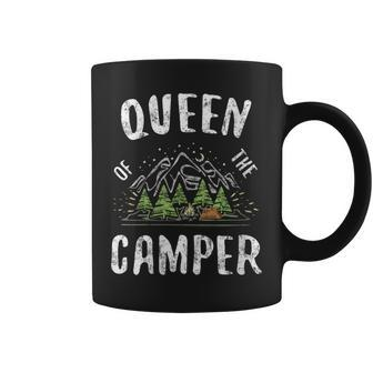 Queen Of The Camper Camping Coffee Mug - Monsterry
