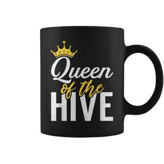 Queen Of The Hive Bee Lover Beekeeping Coffee Mug - Monsterry DE