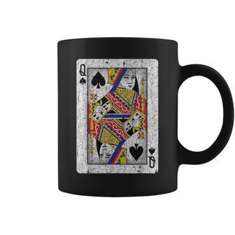 Queen Of Spades Card Poker Bridge Player Costume Coffee Mug - Monsterry AU