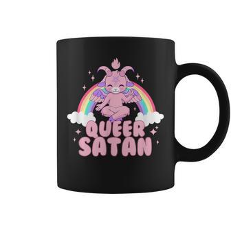 Queer Satan Baphomet Nicht-Binäre Geschlechtsflüssigkeit Queer Pride Tassen - Geschenkecke