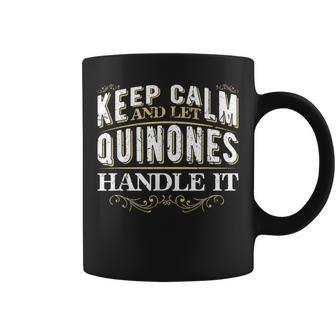 Quinones Family Name Surname Family Reunion Matching Coffee Mug - Seseable