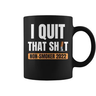 Quit Smoking No Longer Smoke Non-Smoker Coffee Mug - Monsterry