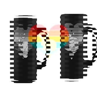 Rabbit Bunny Heart Valentines Day Retro Rabbit Coffee Mug - Monsterry