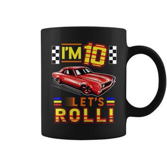 Race Car 10Th Birthday Toddler Boy Racing 10 Years Old Coffee Mug - Monsterry