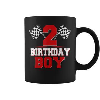 Race Car 2Nd Birthday Boy 2 Toddler Racing Car Driver Coffee Mug - Monsterry DE