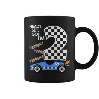 Race Car 2Nd Birthday Party Racing Car Driver 2 Birthday Boy Coffee Mug - Monsterry CA