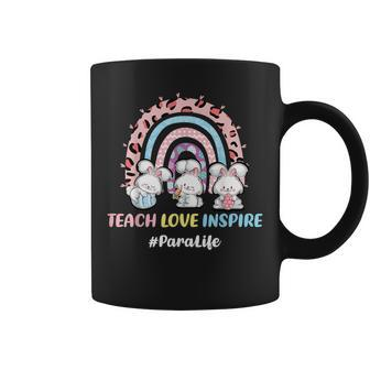 Rainbow Easter Para Teacher Paraprofessional Paraeducator Coffee Mug - Seseable
