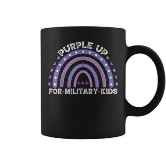Rainbow Purple Up Military Child Awareness Coffee Mug - Seseable