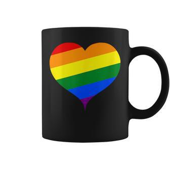 Rainbow Shape Heart Sweet Cute Valentines Day Coffee Mug - Monsterry AU