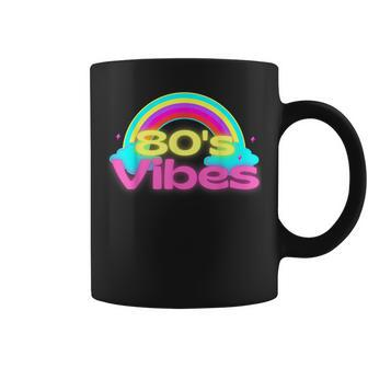 Rainbow Vintage 80'S Style Colorful Retro Coffee Mug - Monsterry AU