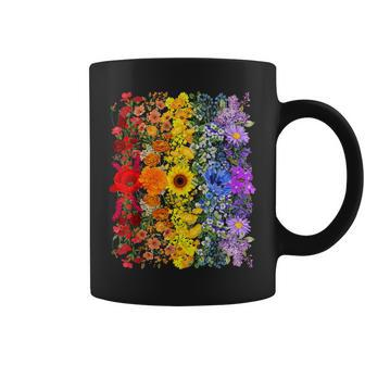 Rainbow Wildflowers Field Flowers Lgbtq Month Pride Month Coffee Mug - Monsterry UK
