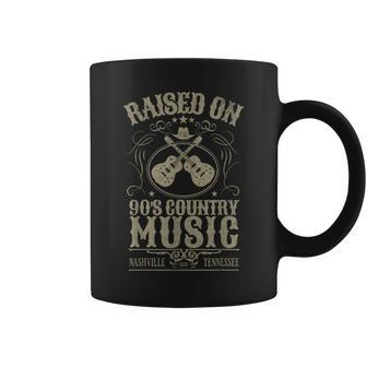 Raised On 90S Country Music Nashville Tennessee Vintage Coffee Mug - Thegiftio UK