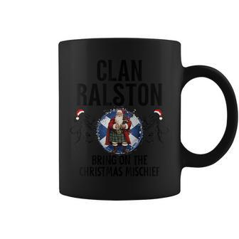 Ralston Clan Christmas Scottish Family Name Party Coffee Mug - Seseable
