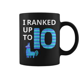 I Ranked Up To 10 Birthday Video Game Llama Piñata Birthday Coffee Mug | Mazezy CA