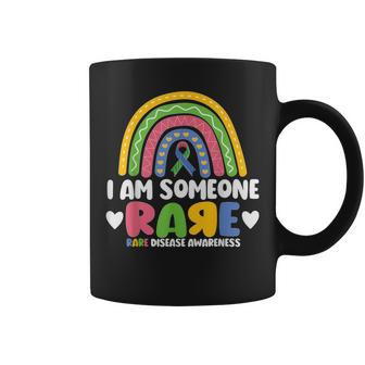 Rare Disease Day I Am Someone Rare Rainbow Zebra Ribbon Coffee Mug - Thegiftio UK