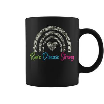 Rare Disease Strong Rainbow Rare Disease Awareness Day 2024 Coffee Mug - Seseable