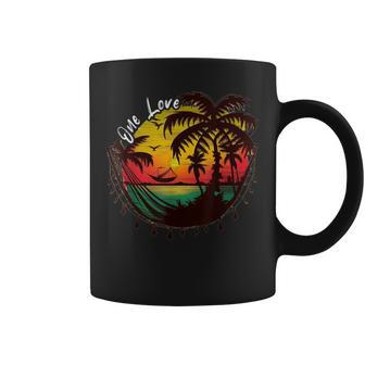 Rasta Reggae Sunset One Love Rastafari Jamaican Vacation Coffee Mug | Mazezy