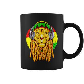 Rastafarian Lion Leo Horoscope Zodiac Sign Rasta Women Coffee Mug - Monsterry UK