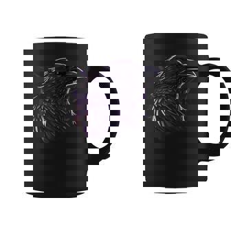 Raven Graphic Goth Black Crow Coffee Mug - Thegiftio