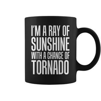 Ray Of Sunshine With A Chance Of Tornado Coffee Mug - Monsterry