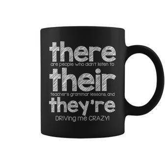 There Their They're English Grammar Teacher Humor Coffee Mug - Monsterry CA