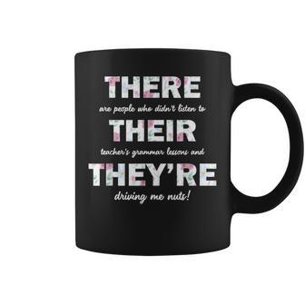 There Their They're English Grammar Teacher Quotes Coffee Mug - Monsterry UK
