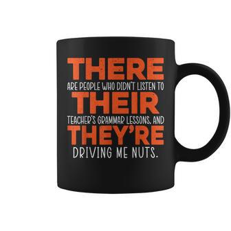 There Their They're Grammar Nazy Proper English Writing Coffee Mug - Monsterry UK