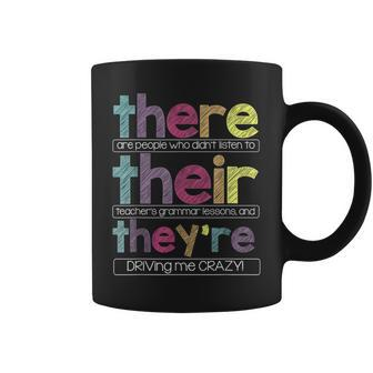 There Their They're T English Grammar Teacher Coffee Mug | Mazezy UK