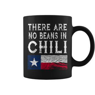 There Are No Beans In Chili Texas Flag Coffee Mug - Monsterry CA