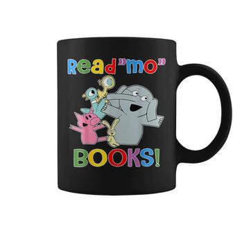 Read Mo Book Cute School Teacher Librarian Elephant Pigeon Coffee Mug - Seseable