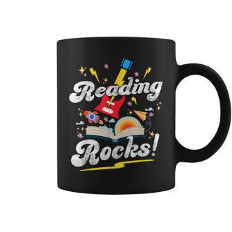 Reading Rocks Quotes For National Reading Month 2024 Coffee Mug | Mazezy UK