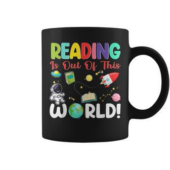 Reading Is Out Of This World Space Book World Book Day 2024 Coffee Mug - Monsterry UK