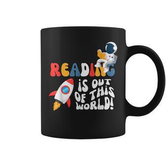 Reading Is Out Of This World Space Book Lover Teacher Coffee Mug - Monsterry UK