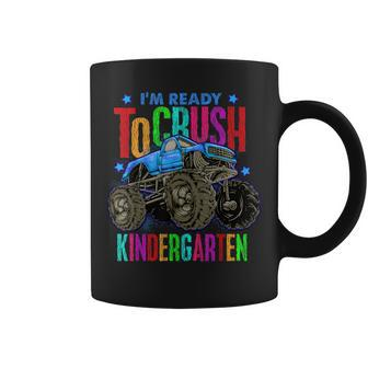 Ready To Crush Kindergarten Monster Truck Back To School Boy Coffee Mug - Monsterry DE