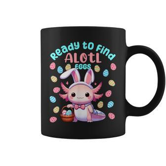 Ready To Find Alotl Eggs Cute Easter Axolotl Kawaii Anime Coffee Mug - Seseable
