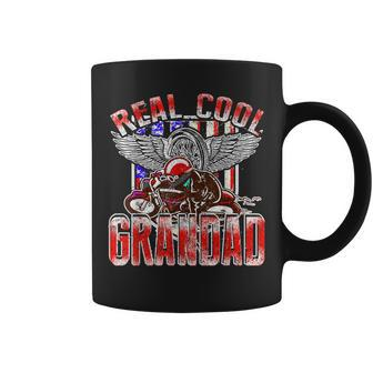 Real Cool Grandad Biker Racing For Fathers Day Coffee Mug - Monsterry DE