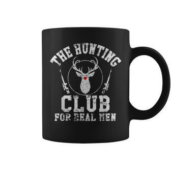 Real Hunter & Hunting Club With Deer & Guns Coffee Mug - Monsterry