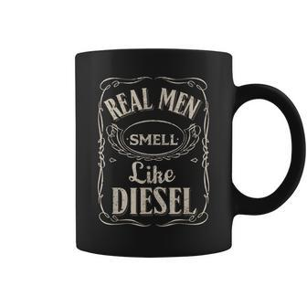 Real Smell Diesel Mechanic Farmer Trucker T Coffee Mug - Thegiftio UK