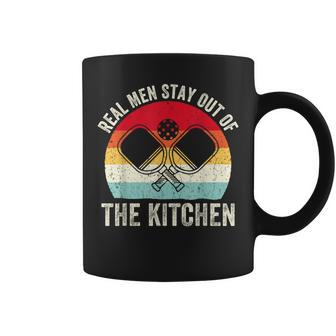 Real Stay Out Of The Kitchen Pickleball Player Vintage Coffee Mug - Monsterry